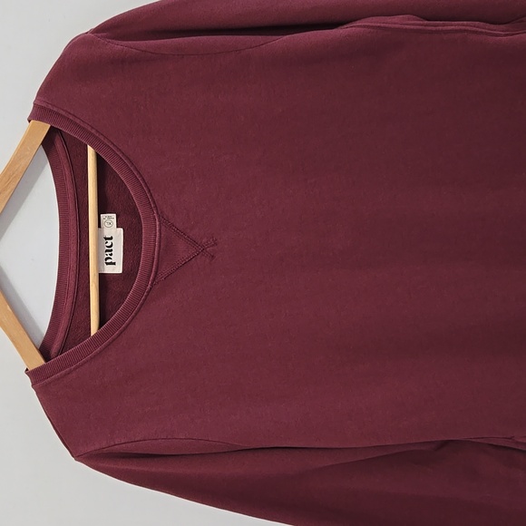 Pact Essential Sweatshirt Dress Size XL Organic Cotton Midi Loungewear - Picture 4 of 11